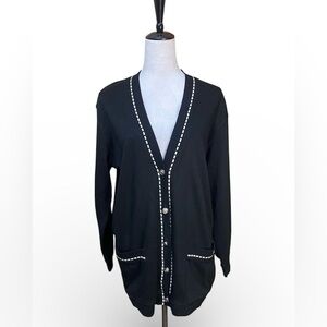 Cathy Daniels Black Cardigan Sweater